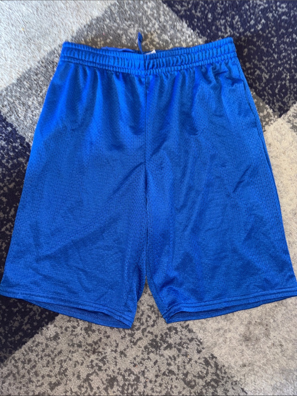 Blue boys Mesh Athletic Shorts